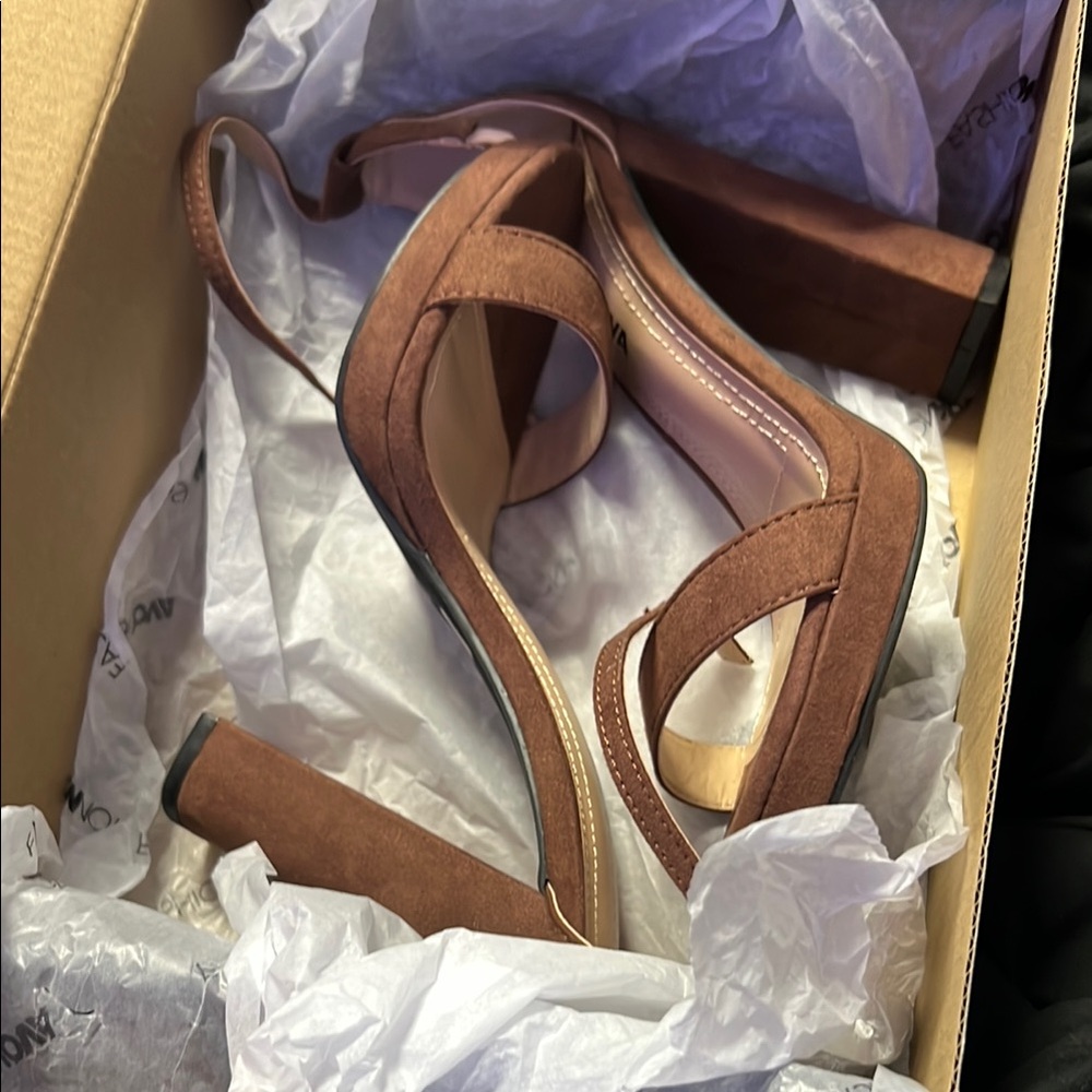 Fashion Nova Brown Stiletto Heels